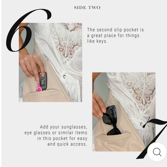 Black Leather Sash Bag - Picture 13 of 13